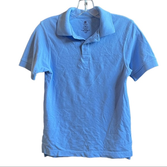 Chaps Boys Polo Shirt size M Blue - Picture 2 of 5
